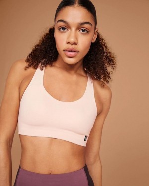 Beige / Purple Women On Active Bras | ZA_ON8252