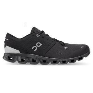 Black Men On Cloud X 3 Road Running Shoes | ZA_ON8246