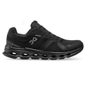 Black Men On Cloudrunner Waterproof Road Running Shoes | ZA_ON8253