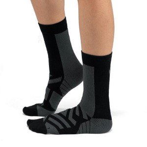 Black Men On Performance High Socks | ZA_ON8499