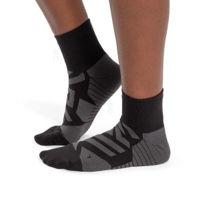 Black Men On Performance Mid Socks | ZA_ON8259