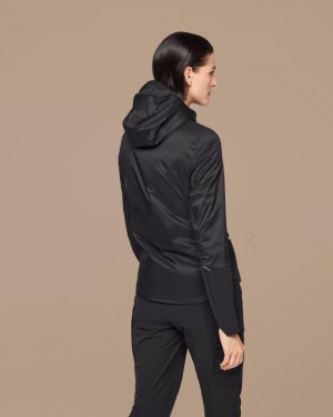 Black Women On Insulator Jackets | ZA_ON8519