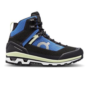 Black / Blue Men On Cloudalpine Waterproof Hiking Boots | ZA_ON8434