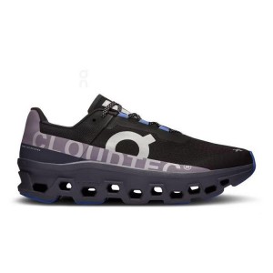 Black / Blue Men On Cloudmonster Road Running Shoes | ZA_ON8472