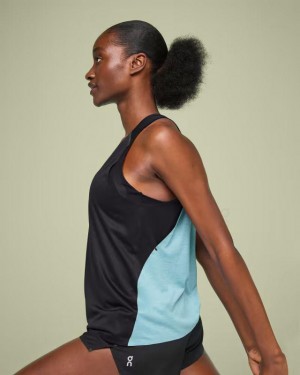 Black / Blue Women On Tank-T Tank | ZA_ON8152