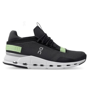 Black / Green Men On Cloudnova Sneakers | ZA_ON8988