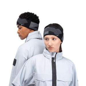 Black / Grey Women On Explorer Merino Headband | ZA_ON9063