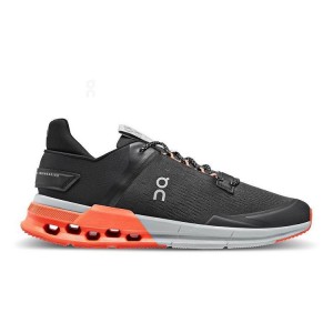 Black / Orange Men On Cloudnova Flux Sneakers | ZA_ON8820