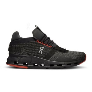 Black / Orange Men On Cloudnova Sneakers | ZA_ON8350