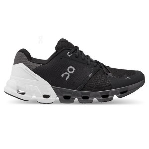 Black / White Men On Cloudflyer 4 Wide Road Running Shoes | ZA_ON8989
