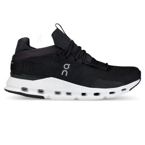 Black / White Men On Cloudnova Sneakers | ZA_ON8466