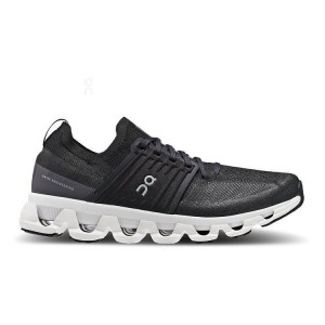 Black / White Men On Cloudswift 3 Road Running Shoes | ZA_ON8148