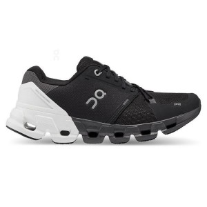 Black / White Women On Cloudflyer 4 Wide Road Running Shoes | ZA_ON8963