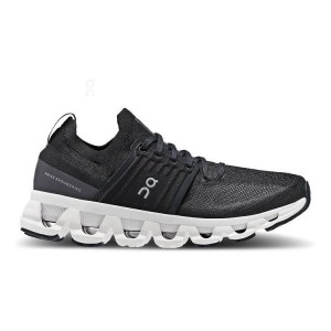 Black / White Women On Cloudswift 3 Road Running Shoes | ZA_ON8008