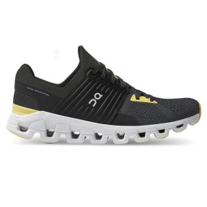 Black / Yellow Men On Cloudswift Road Running Shoes | ZA_ON9065