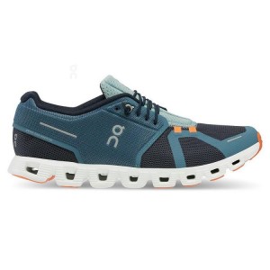 Blue Men On Cloud 5 Push Sneakers | ZA_ON8659