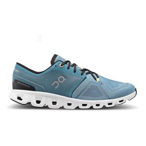 Blue Men On Cloud X 3 Road Running Shoes | ZA_ON8415