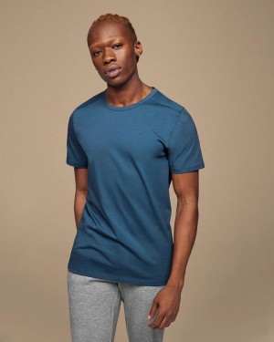 Blue Men On On-T T-shirts | ZA_ON8542