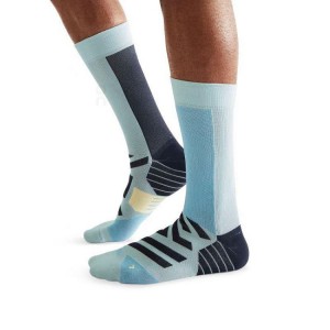 Blue Men On Performance High Socks | ZA_ON9141