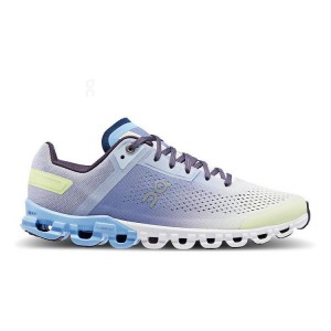Blue / Green Women On Cloudflow Road Running Shoes | ZA_ON9005