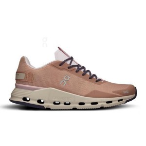 Brown Women On Cloudnova Form Sneakers | ZA_ON9064