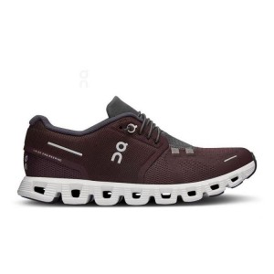 Burgundy Women On Cloud 5 Sneakers | ZA_ON8136