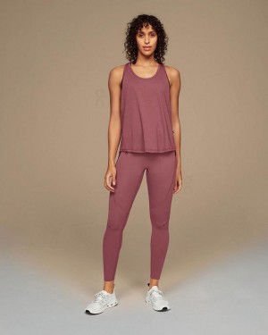 Burgundy Women On Focus Tank | ZA_ON8961