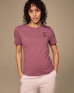 Burgundy Women On Graphic-T T-shirts | ZA_ON9115