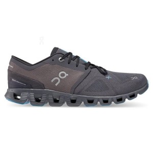 Dark Grey Men On Cloud X 3 Road Running Shoes | ZA_ON1178