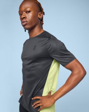Dark Grey Men On Performance-T T-shirts | ZA_ON9130