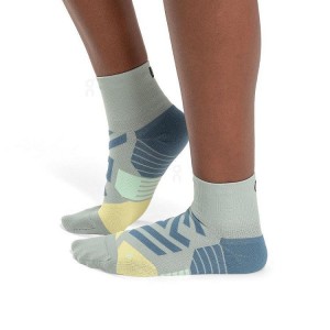 Green / Blue Men On Performance Mid Socks | ZA_ON8082