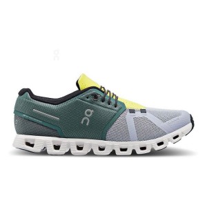 Green / Grey Men On Cloud 5 Sneakers | ZA_ON8025