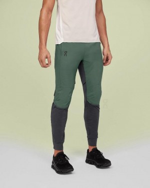 Green / Grey Men On Running Pants | ZA_ON8231