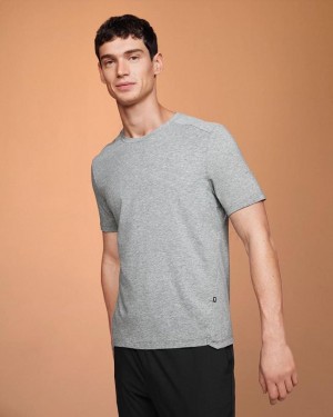 Grey Men On Active-T T-shirts | ZA_ON9056