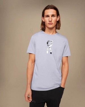 Grey Men On Graphic-T T-shirts | ZA_ON8315