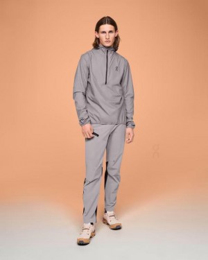 Grey Men On Waterproof Anorak Jackets | ZA_ON8746
