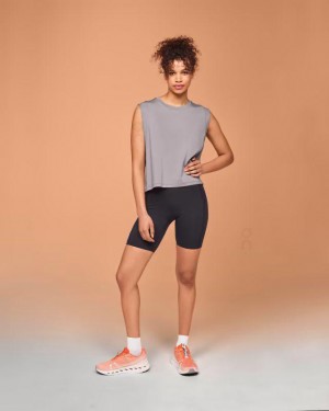 Grey Women On Focus Crop Tank | ZA_ON8494