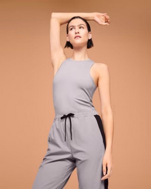 Grey Women On Movement Tank | ZA_ON8141