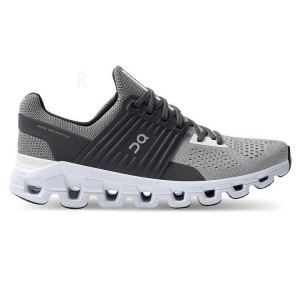 Grey / Black Men On Cloudswift Road Running Shoes | ZA_ON8908
