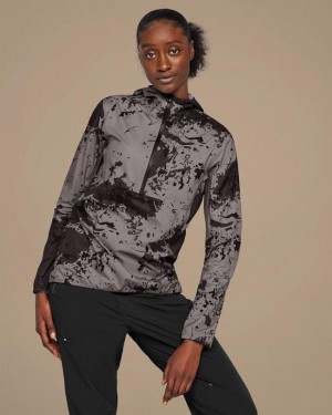 Grey / Black Women On Waterproof Anorak Jackets | ZA_ON8036