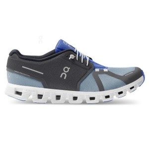 Grey / Blue Men On Cloud 5 Push Sneakers | ZA_ON8023