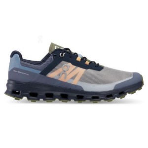 Grey / Olive Men On Cloudvista Hiking Shoes | ZA_ON8860