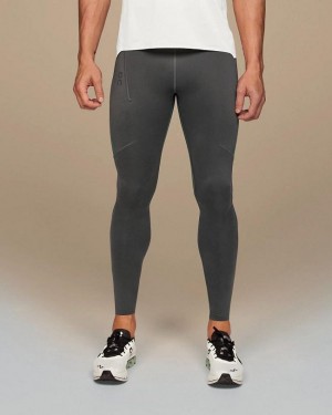 Grey / Olive Men On Performance Tights | ZA_ON8393