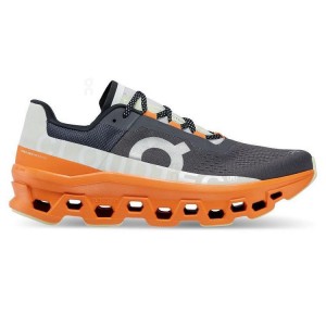 Grey / Orange Men On Cloudmonster Road Running Shoes | ZA_ON8581