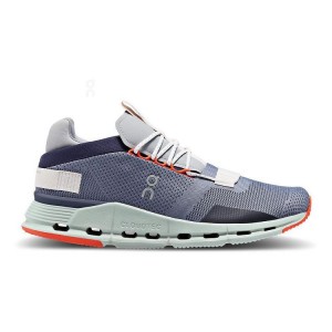 Grey / Purple Men On Cloudnova Sneakers | ZA_ON8150