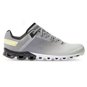 Grey / Yellow Men On Cloudflow Road Running Shoes | ZA_ON8325