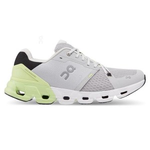 Grey / Yellow Men On Cloudflyer 4 Road Running Shoes | ZA_ON8995