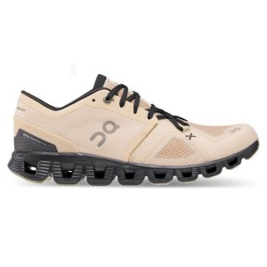 Khaki Women On Cloud X 3 Road Running Shoes | ZA_ON8909