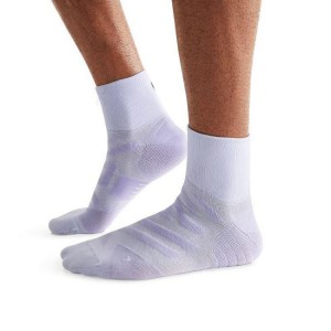 Light Purple Men On Performance Mid Socks | ZA_ON8147