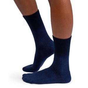 Navy Men On All-Day Socks | ZA_ON9121